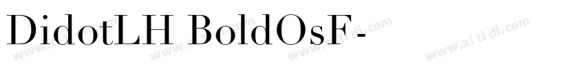 DidotLH BoldOsF字体转换
